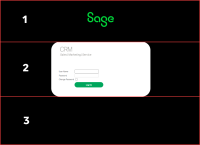 Customizable areas of the Login screen