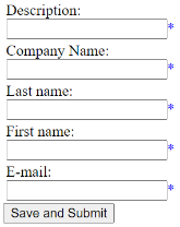 Web lead form